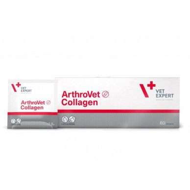 Arthrovet Collagen II Vet Expert – Supliment Articular pentru Câini și Pisici (60 plicuri x 2,5 g)